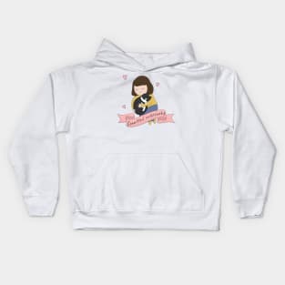 Girl And Cat Kids Hoodie